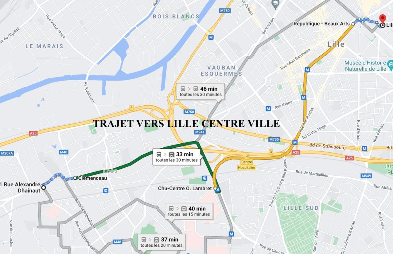 Coliving Tout Confort- Loos Les Lille-Maison Partagee-7 Chambres-5 Sdb-6Wc-Loos Les Lille ภายนอก รูปภาพ